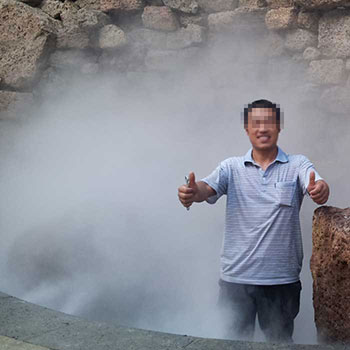 度假村景觀造霧工程效果展示